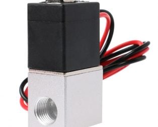DC 24V Solenoid Valve 1/4″ 2 Way Normally Closed Direct-Pneumatic Valves For Water Air Gas Hot