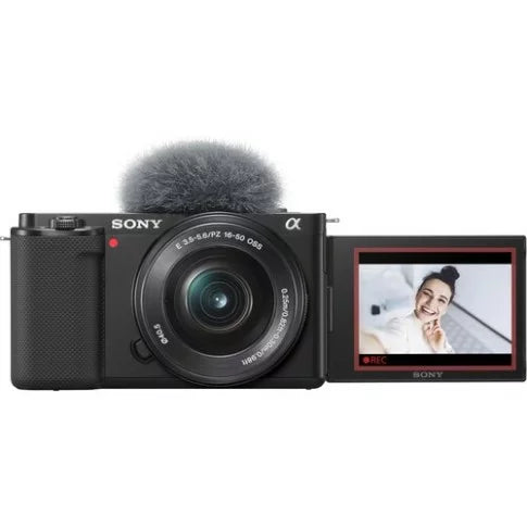 Sony ZV-E10 Mirrorless Camera with 16-50mm Lens (Black, 64Gb Memory Card & Carry Bag)