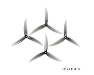 HQProp J75(7X5X3) Light Grey (2CW+2CCW)-Poly Carbonate Triblade Propeller