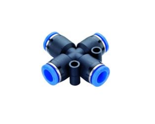 PU CONNECTOR PZA 12 (12mm OD Union Cross)