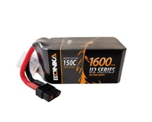 Bonka 22.2V 1600mAh 150C 6S FPV U2 Series Lithium Polymer Battery Pack