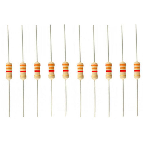 3.3k Ohm Resistor - (Pack of 10) - The Tech Depot