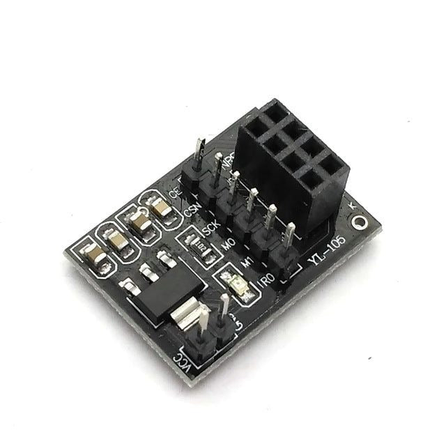 Socket Adapter plate Board for 8Pin NRF24L01+ Wireless Transceiver module - The Tech Depot
