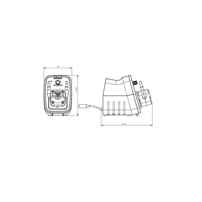 KCP600-B17-EU Kamoer Lab Pump KCP600 – B17 -250~600ml/min | BPT tube 6.4*9.6mm