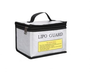 Large Space Fire and Water Resistant Lipo Battery Bag (215mm x 165mm x 120mm)