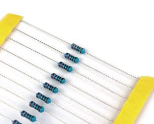 220 Ohm 0.25W Metal Film Resistor (Pack of 100)