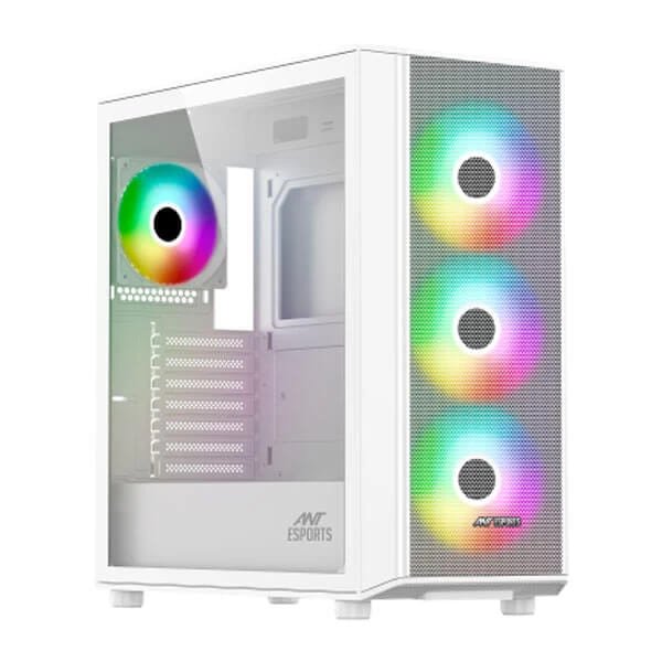 Ant Esports 411 Air ARGB White (E-ATX) Mid Tower Cabinet