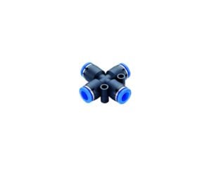 PU CONNECTOR PZA 06 (6mm OD Union Cross)