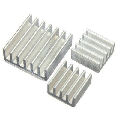 3 in 1 Aluminum Heat Sink Set for Raspberry Pi 3