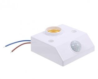 Lamp Base Standard E27 Socket AC 170-250V Infrared Sensor PIR Motion Detector Automatic Wall Light Holder
