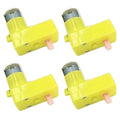 60 RPM L Shaped Single Shaft BO Motor