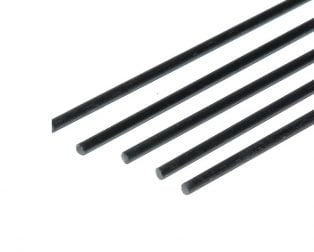 Pultruded Carbon Fibre Rod (Solid) 2mm * 1000mm (Pack of 4)