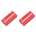 8 Way Slide Switch 2.54mm Pitch (Pack of 2)