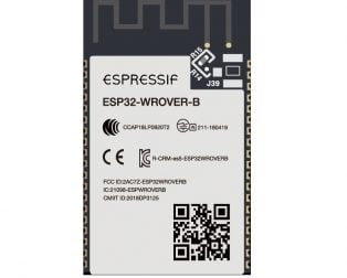 Espressif ESP32-WROVER-B 4M 32Mbit Flash WiFi Bluetooth Module