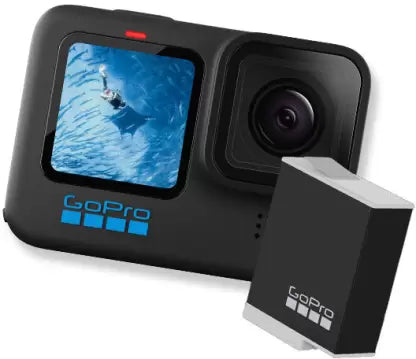 GoPro Hero11 with Extra Enduro Rechargeable Battery Sports and Action Camera  (Black, 27 MP)