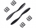 Orange HD Propellers 8045(8X4.5) Carbon Fiber Black 1CW+1CCW-1pair - The Tech Depot
