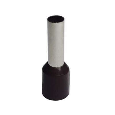 Insulated Bootlace Wire Crimp Ferrule End Terminal Lug-Brown-0.75 sqmm