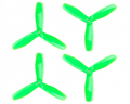 Orange HD Propellers 6045(6X4.5) Tri Blade Bullnose Polycarbonate Green 2CW+2CCW-2pairs