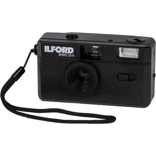 Ilford Sprite 35mm II Reusable Film Camera in Colour with Built-In Flash & Optical View Finder