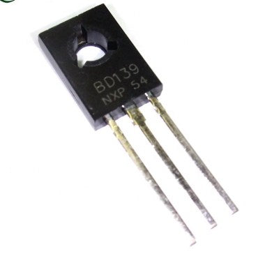BD139 NPN Bipolar Medium Power Transistor (BJT) 80V 1.5A TO-126 Package