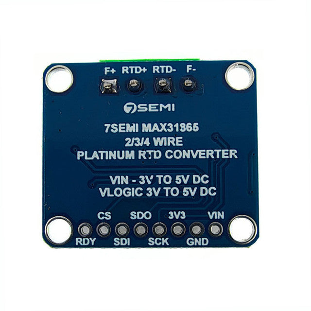 7Semi PT1000 RTD 3-Wire Temperature Sensor Amplifier Breakout Board - MAX31865