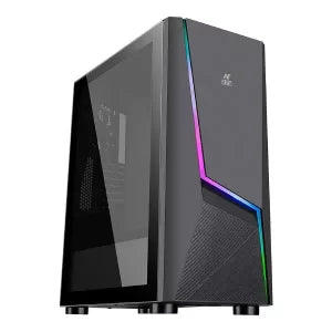 Ant Esports ICE-130AG Mid Tower Gaming Cabinet (Black) - The Tech Depot