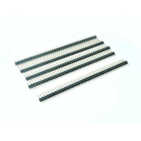 40 x 1 Male Header Pins - Long Pitch 2.54mm Length 15mm