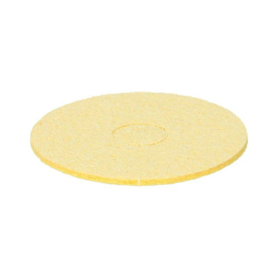 Soldering Iron Tip Cleaning Yellow Round Sponge  Dia 5cm