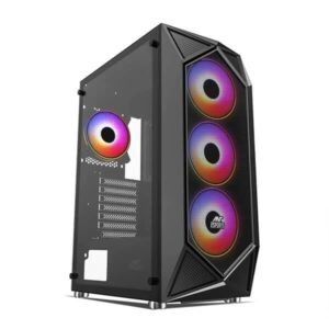 Ant Esports ICE-150TG Mesh (ATX) Black Mid Tower Gaming Cabinet