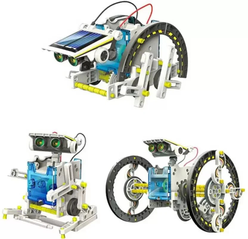 14 in 1 eduactional solar transformer robot toy