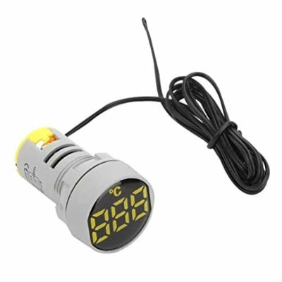 ProMax Temperature Indicator Display Panel LED 22mm AC 50-380V Yellow