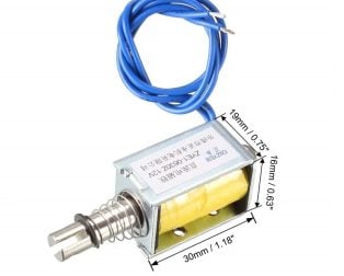 DC12V 0.3N 10mm Pull Type Solenoid Electromagnet