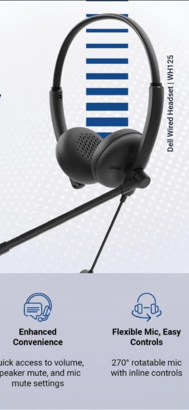 Dell Wired Headset WH125 — Tech Depot India