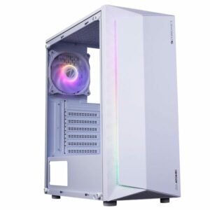 ZEBRONICS Atomic Mid-Tower Premium Gaming Cabinet White