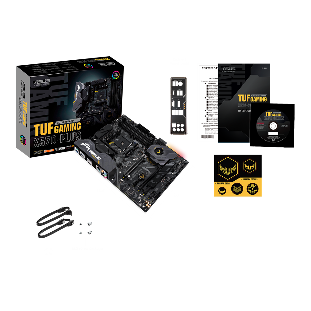 ASUS TUF Gaming X570-Plus ATX Motherboard – AMD X570, AM4, DDR4
