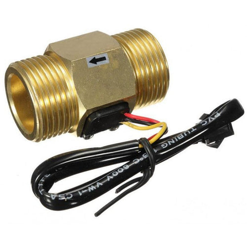 1 Inch Brass Water Flow Sensor SEN-HZG1WA - The Tech Depot