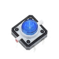 Tactile Push Button Switch Momentary with Blue LED