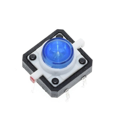 Tactile Push Button Switch Momentary with Blue LED