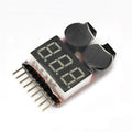 LiPo Battery Voltage Checker 1S-8S with Buzzer