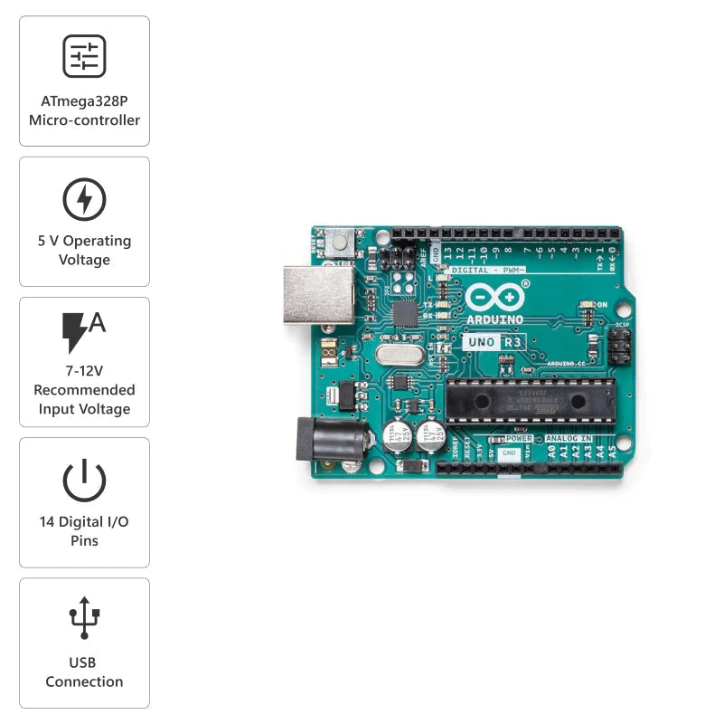 Arduino UNO R3 Development Board with ATmega328P