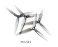HQProp 7X3.5X3 Light Grey (2CW+2CCW)-Poly Carbonate Triblade Propeller