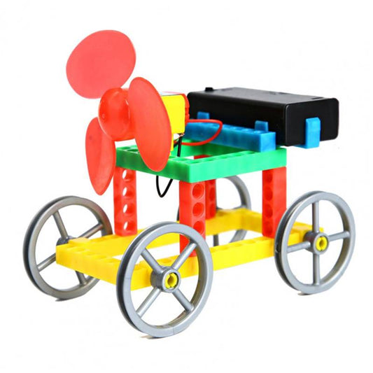 DIY Colorful  Wind Generator Car