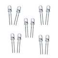 3mm White Green LED (Pack of 10)