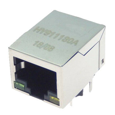HY911130A Single Port RJ45 Connector With integrated Magnetics and LED