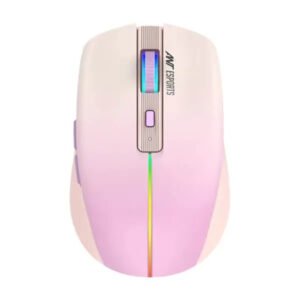 Ant Esports GM400W RGB Wireless Gaming Mouse Light Pink