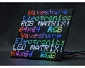 Waveshare RGB Full-Color LED Matrix Panel, 3mm Pitch, 64×64 Pixels, Adjustable Brightness - The Tech Depot