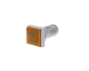 Yellow 20-75Hz 22mm AD16-22DSHZ Square Cover LED Hertz Meter Indicator Light