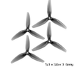 HQ Durable Prop 5.1X3.6X3 Grey (2CW+2CCW)-Poly Carbonate-POPO Triblade Propeller