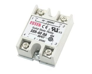 DC To AC SSR-60DA Solid State Relay Module 3-32 VDC /24-380VAC 60A