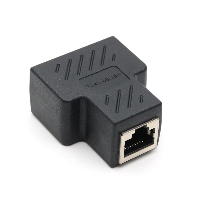 1 to 2 ways RJ45 female splitter connector LAN RJ45 cat6 cat5e cat5 - The Tech Depot